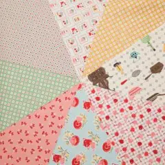 USAコットン　カットセット A　Cook Book8種　約26cm×27cm