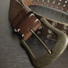 【AVIREX】アヴィレックス レザーベルト ヴィンテージ ブラウン