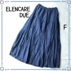 elencare due*キリカエ ロングフレアスカート・ネイビー / フリー