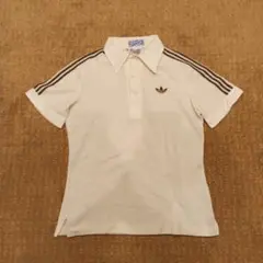 adidas イエロー ストライプ ポロシャツ 半袖