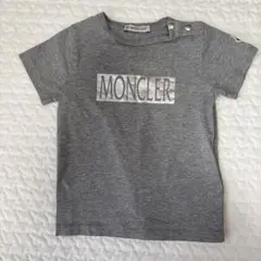 MONCLER グレー ロゴ Tシャツ
