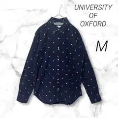 【UNIVERSITY OF OXFORD】トナカイ 総柄 長袖 シャツ
