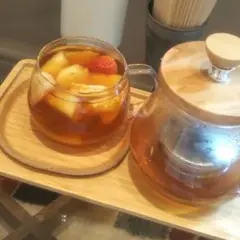 スーパービューティ ラビットファー グログランリボン パール カーディガン