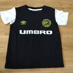 Umbro 半袖シャツ 黒/白　120