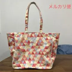 《promener》ビニールコーティング トライアングル柄 ショルダーバッグ