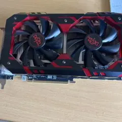 デュアルファン グラフィックボード 赤黒　　 AXPX580 8G