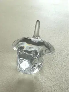 バカラ baccarat　犬　クリスタルオブジェ