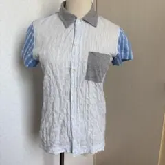 COMIE des GARCONS ストライプ半袖シャツ