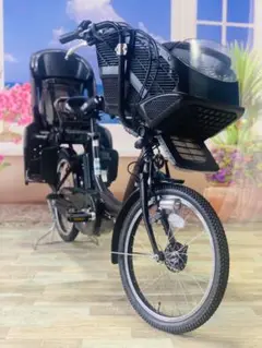 4098 電動自転車ブリヂストン子供乗せ 20インチ 超高性能バッテリーブラウン