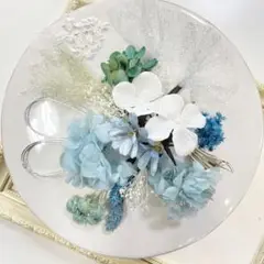 I★即日発送★成人式髪飾り 卒業式髪飾り ブライダル前撮り blue