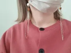 【ハンドメイド】マスクチェーン コットンパール