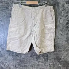 ✨UNIQLO✨ユニクロ♡ショートパンツ♡リネンパンツ♡ベージュ♡メンズ(L)