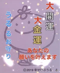 ♦️強力なご祈祷付き♦️ 大開運✨大金運✨ うる るお守り✨