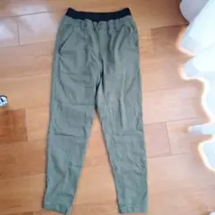 温かオリーブグリーン キッズパンツ サイズ150