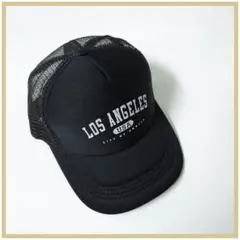 【新品】メッシュトラッカーキャップ LOS ANGELS バイカー UVカット