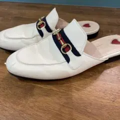 GUCCI グッチ スリッポン ホワイト