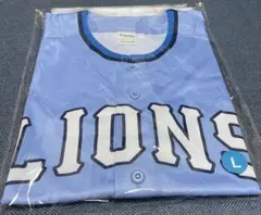 LIONS サマーブルーライオンズ ユニフォーム L +ピンバッジ1個
