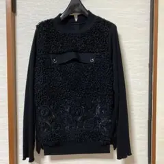 アルベロベロ 長袖ニット 黒