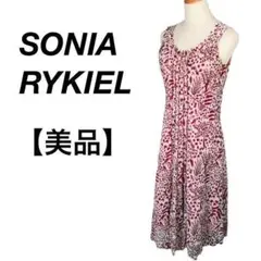 美品 SONIA RYKIEL ソニアリキエル シフォンワンピース M