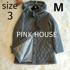 PINK HOUSE フリル フード付きキルティングコート サイズ3 M