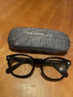 THE SiFURY & CO. ブラックメガネ ケース付き