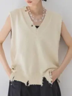 JEANASIS ミニフェザークラッシュベスト