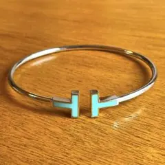 バングル ブレスレット ティファニーT ターコイズワイヤー ブレスレット