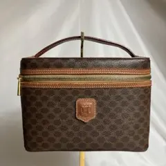 CELINE セリーヌ マカダム バニティ 化粧ポーチ バッグ ブラゾン