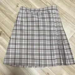 チェックタイトプリーツスカート　インナーパンツ付き