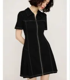 SLY FRONT ZIP SIDE PLEATS S/OP