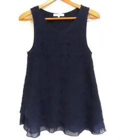 レースノースリーブチュニック ネイビー ワールド グローブ grove