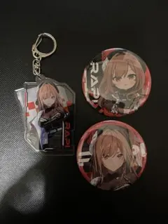 NIKKE 渋谷　ラピ　缶バッジ　アクリルキーホルダー