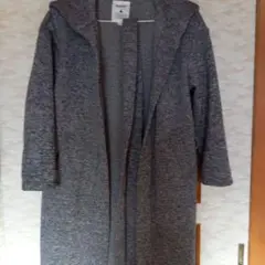 新春セール‼️ニコアンドベルト付きロングガウンコート グレー系