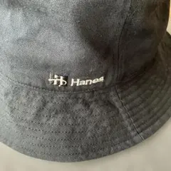 Hanes ブラック バケットハット コットン100%
