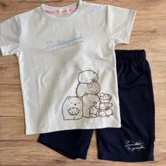 すみっコぐらし 半袖 Tシャツ 上下セット メッシュ ルームウェア 150