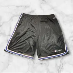 古着 champion バスパン バスケットボールパンツ 3XL 黒