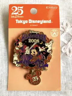 ディズニーリゾート　25周年　ピンバッジ　ハロウィン