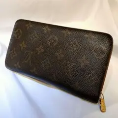 ルイヴィトン モノグラム ポルト モネ ジップ 長財布 ブラウン