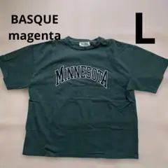 バスクマゼンダ　ビックシルエットTシャツ　グリーン L