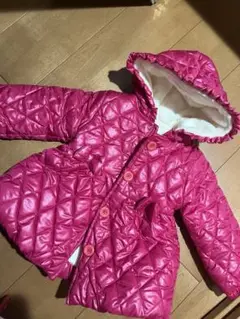 ほぼ新品　ジャンパー　子供　女の子　キッズ　ピンク　リボン