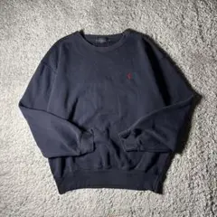 ラルフローレン　スウェット　ワンポイント刺繍　ロゴ刺繍　ゆるダボ　ユニセックス