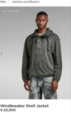G-STAR RAW WINDBREAKER SHELL JKT M(L)訳あり