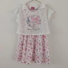 特価⭐Disney マリー 半袖ワンピース ピンク 130cm 女の子