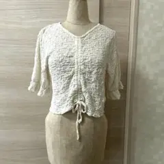 【1095】レディーストップス くしゅくしゅ コットン シャーリング