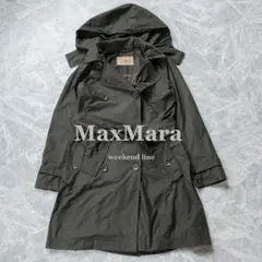 【MaxMara Weekend line】トレンチコート フード 40サイズ