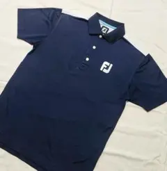 FJ フットジョイ ポロシャツ ネイビー Mサイズ ゴルフ