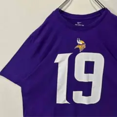 NIKE バイキングス　ナンバーTシャツ 古着　XLサイズ パープル　ナイキ