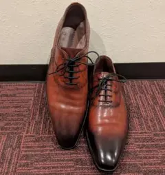 美品 MAGNANNI マグナーニ ドレスシューズ 40 レザー オパンカ 赤