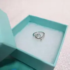 TIFFANY ティファニー ラビングハート ダイヤ リング 8号