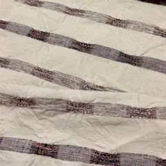 古布 絹紬 縞 反物はぎれ 未仕立て 33×70cm